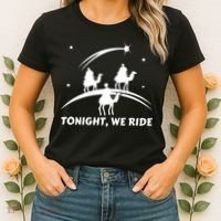 Tonight We Ride Three Wiseman Christmas Jesus Nativity Women's T-Shirt thumb 2