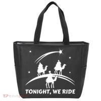 Tonight We Ride Three Wiseman Christmas Jesus Nativity Tote Bag thumb 0