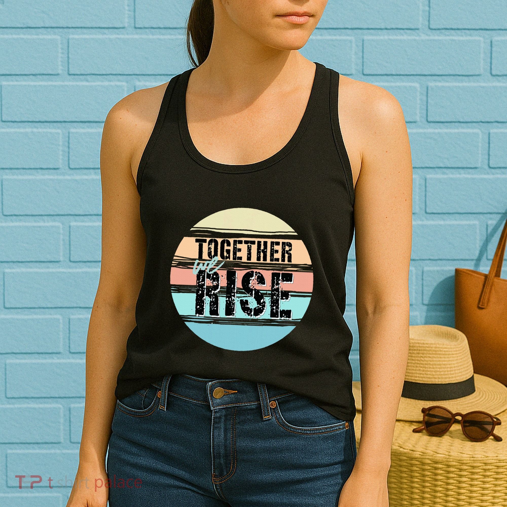 Together We Rise We Rise Together Empowerment Women's Tank Top