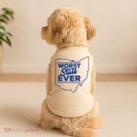 The Worst State Ever Is Ohio Doggie Tank thumb 2