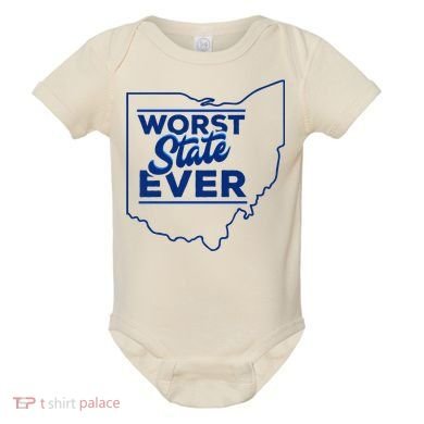 The Worst State Ever Is Ohio Baby Bodysuit