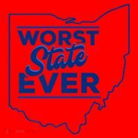 The Worst State Ever Is Ohio Santa Hat thumb 1