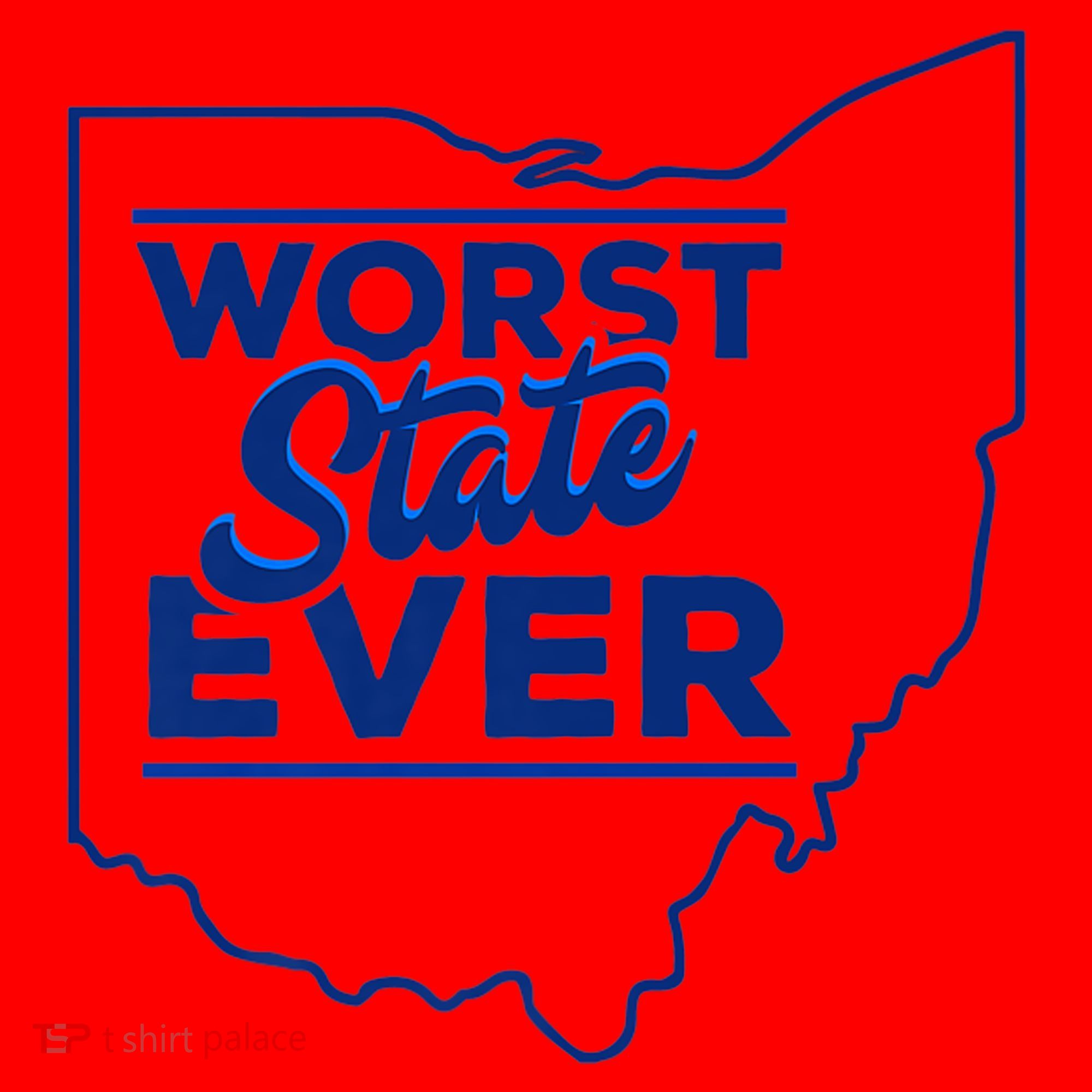 The Worst State Ever Is Ohio Santa Hat