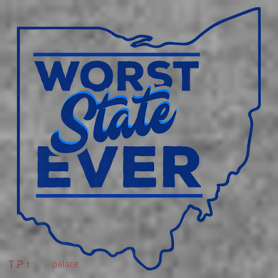 The Worst State Ever Is Ohio Toddler Hoodie