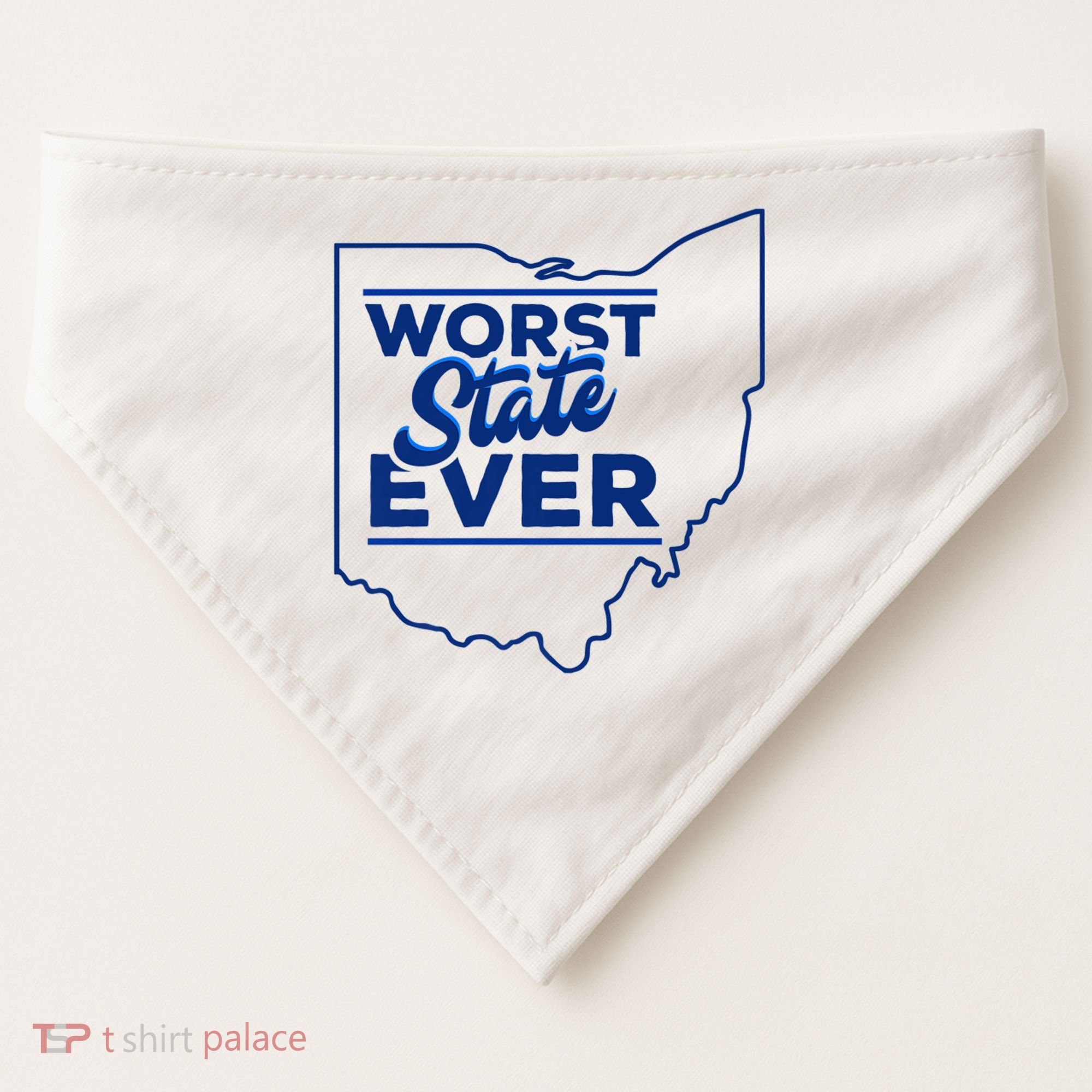 The Worst State Ever Is Ohio USA-Made Doggie Bandana