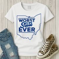 The Worst State Ever Is Ohio Women's T-Shirt thumb 3