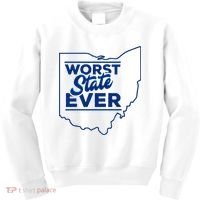 The Worst State Ever Is Ohio Kids Sweatshirt thumb 0
