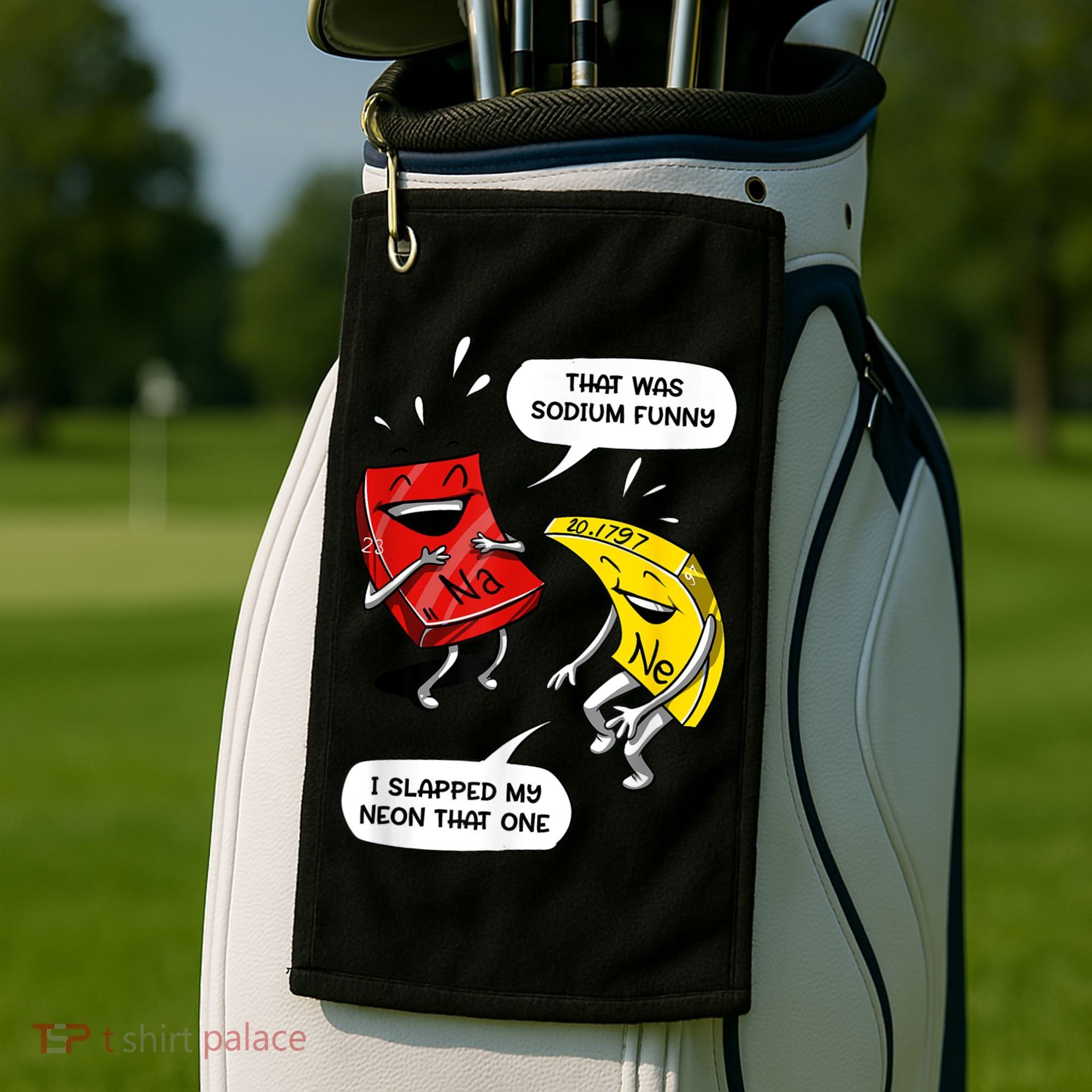 That Was Sodium Funny Geek Chemistry Science Joke Golf Towel