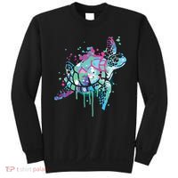 Turtle Watercolor Sea Ocean Wildlife Animal Sweatshirt thumb 0