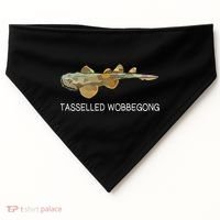 Tasselled Wobbegong Shark Lover USA-Made Doggie Bandana thumb 0