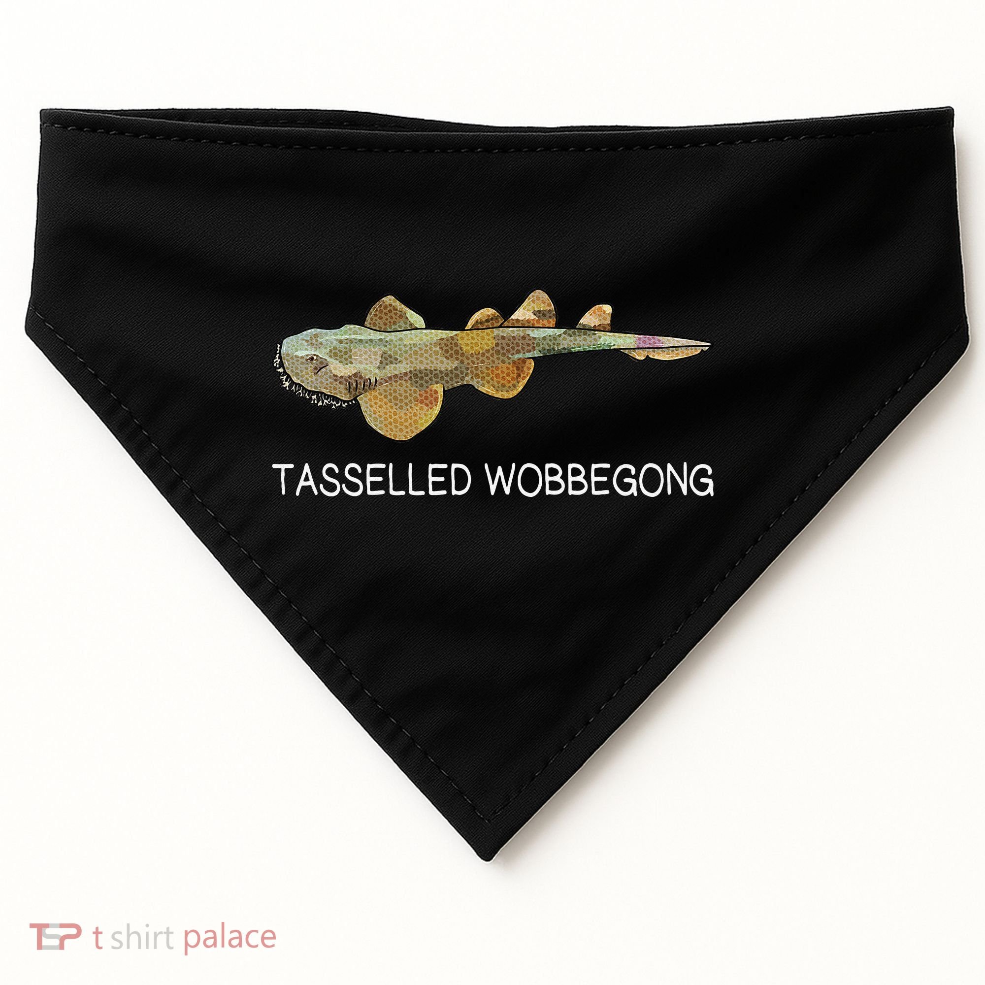 Tasselled Wobbegong Shark Lover USA-Made Doggie Bandana