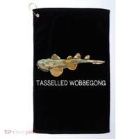 Tasselled Wobbegong Shark Lover Golf Towel thumb 0