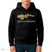 Tasselled Wobbegong Shark Lover Kids Hoodie thumb 4