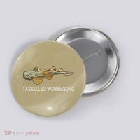 Tasselled Wobbegong Shark Lover Button thumb 0