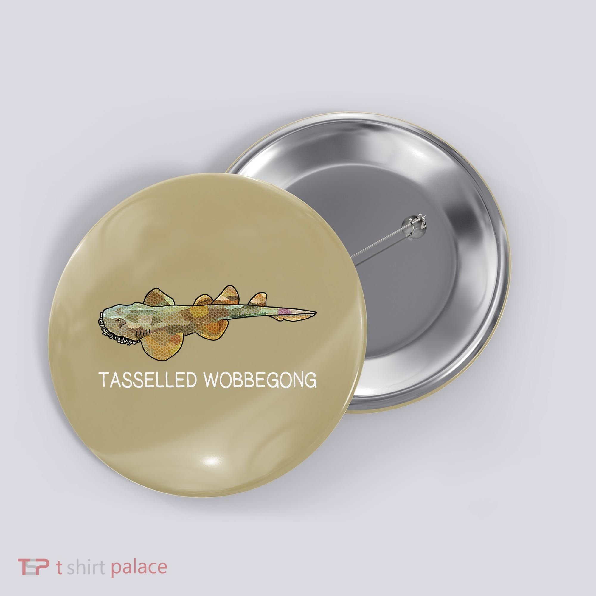 Tasselled Wobbegong Shark Lover Button