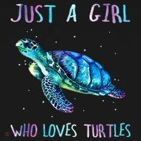 Turtle Watercolor Sea Ocean Just A Who Loves Turtles T-Shirt thumb 7