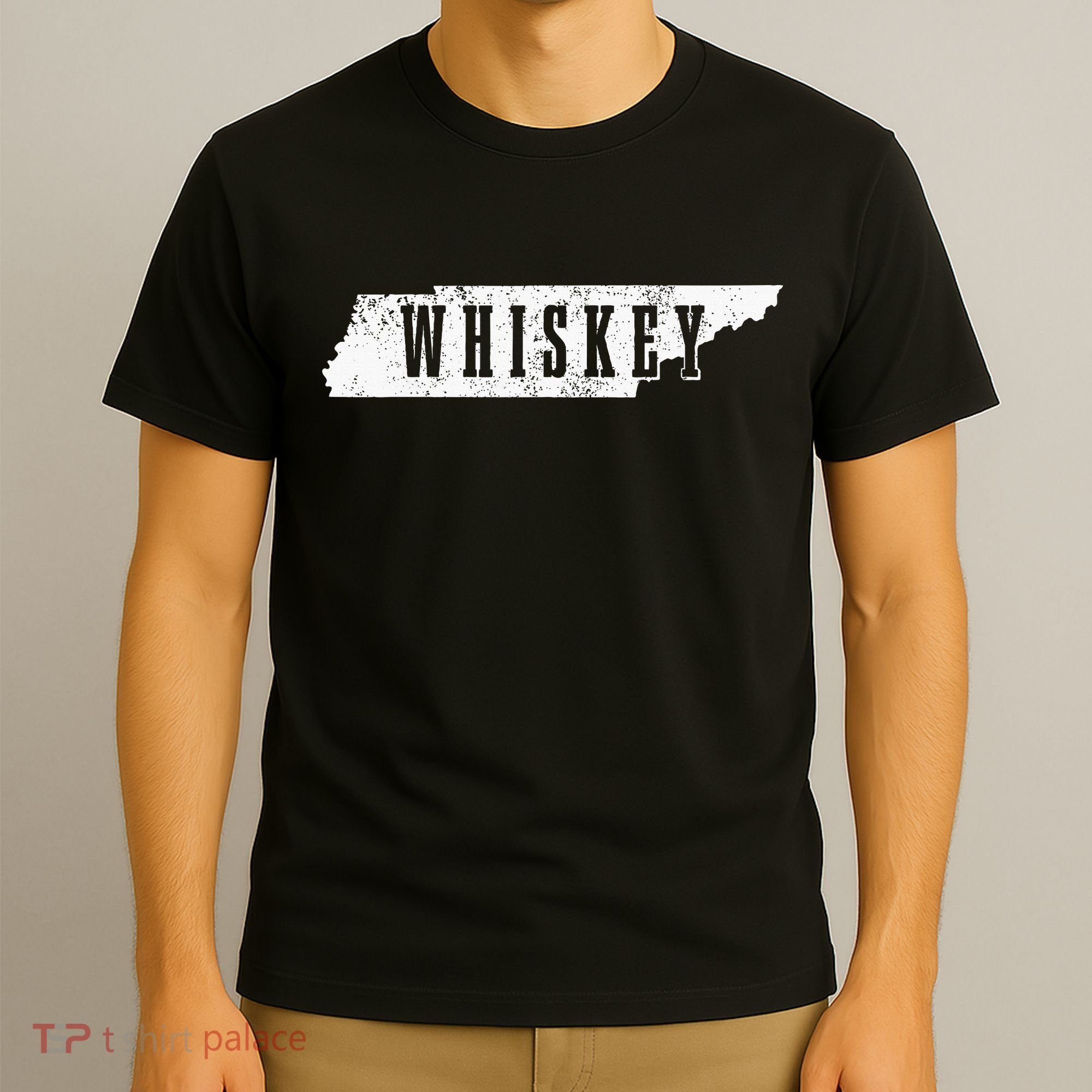 Tennessee Whiskey State Map Bourbon Whisky Vintage T-Shirt
