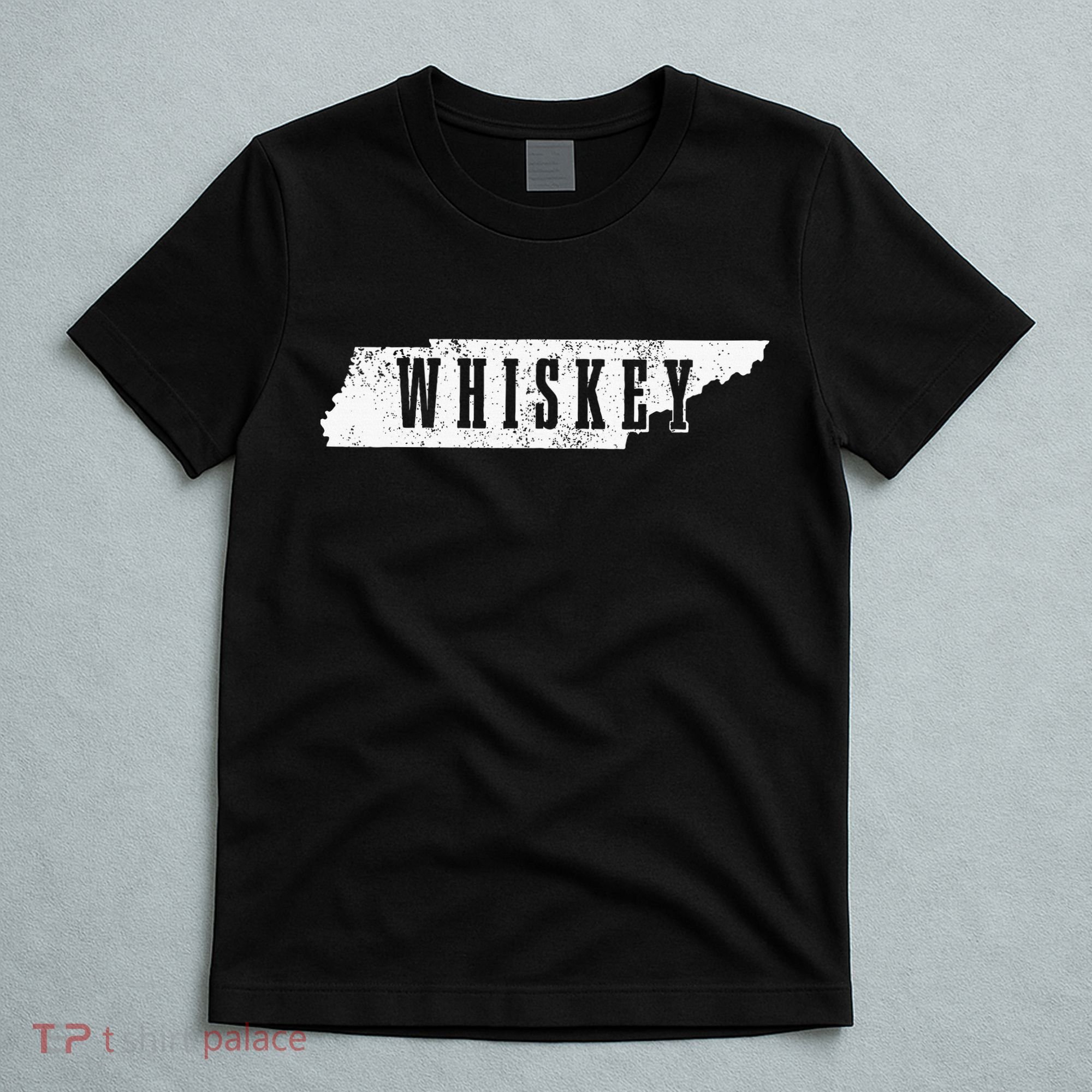 Tennessee Whiskey State Map Bourbon Whisky Vintage T-Shirt