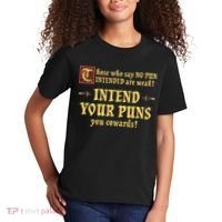 Those Who Say No Pun Intended Are Weak Intend Your Puns Kids T-Shirt thumb 2
