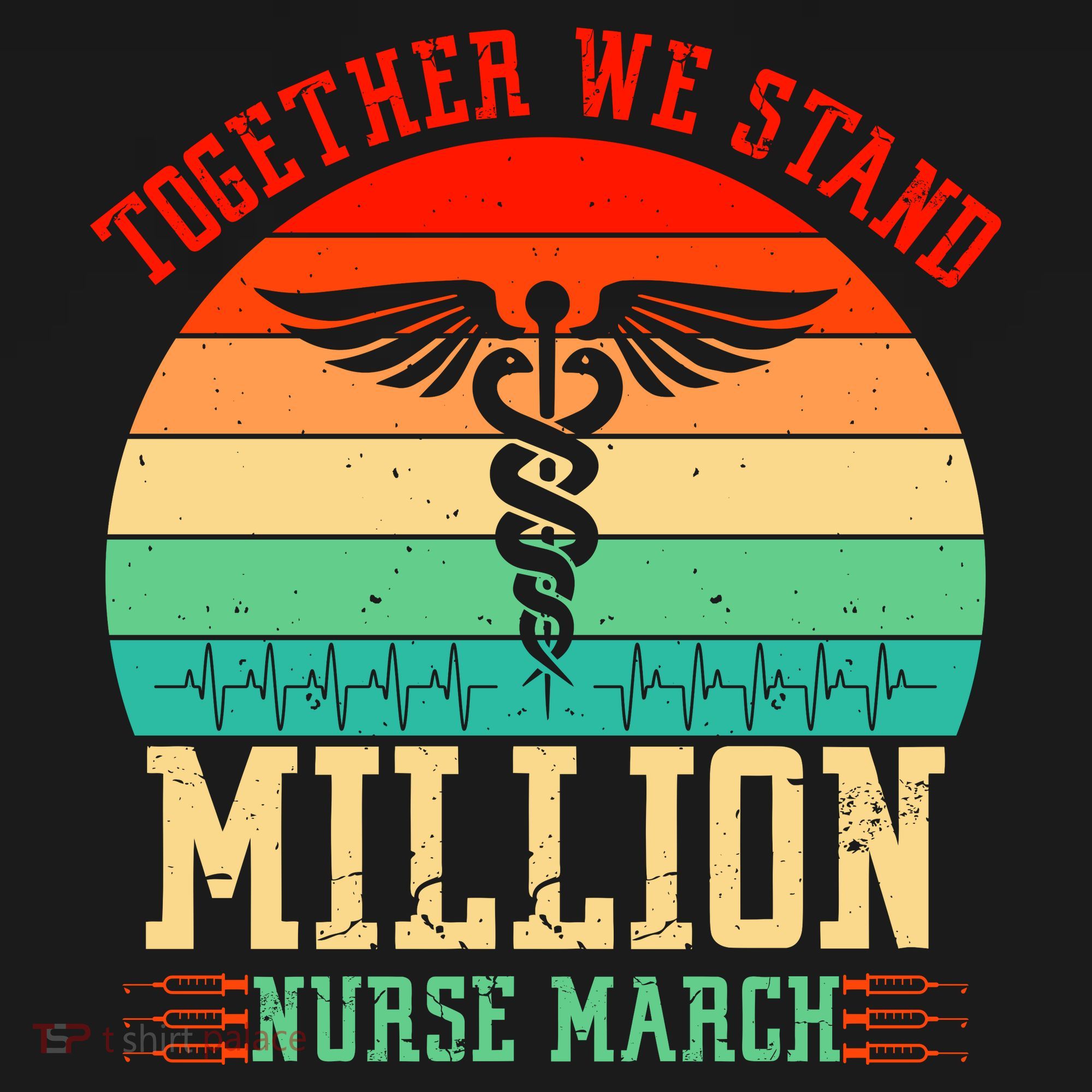 Together We Stand Million Nurse March Doggie Tank