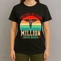 Together We Stand Million Nurse March T-Shirt thumb 4