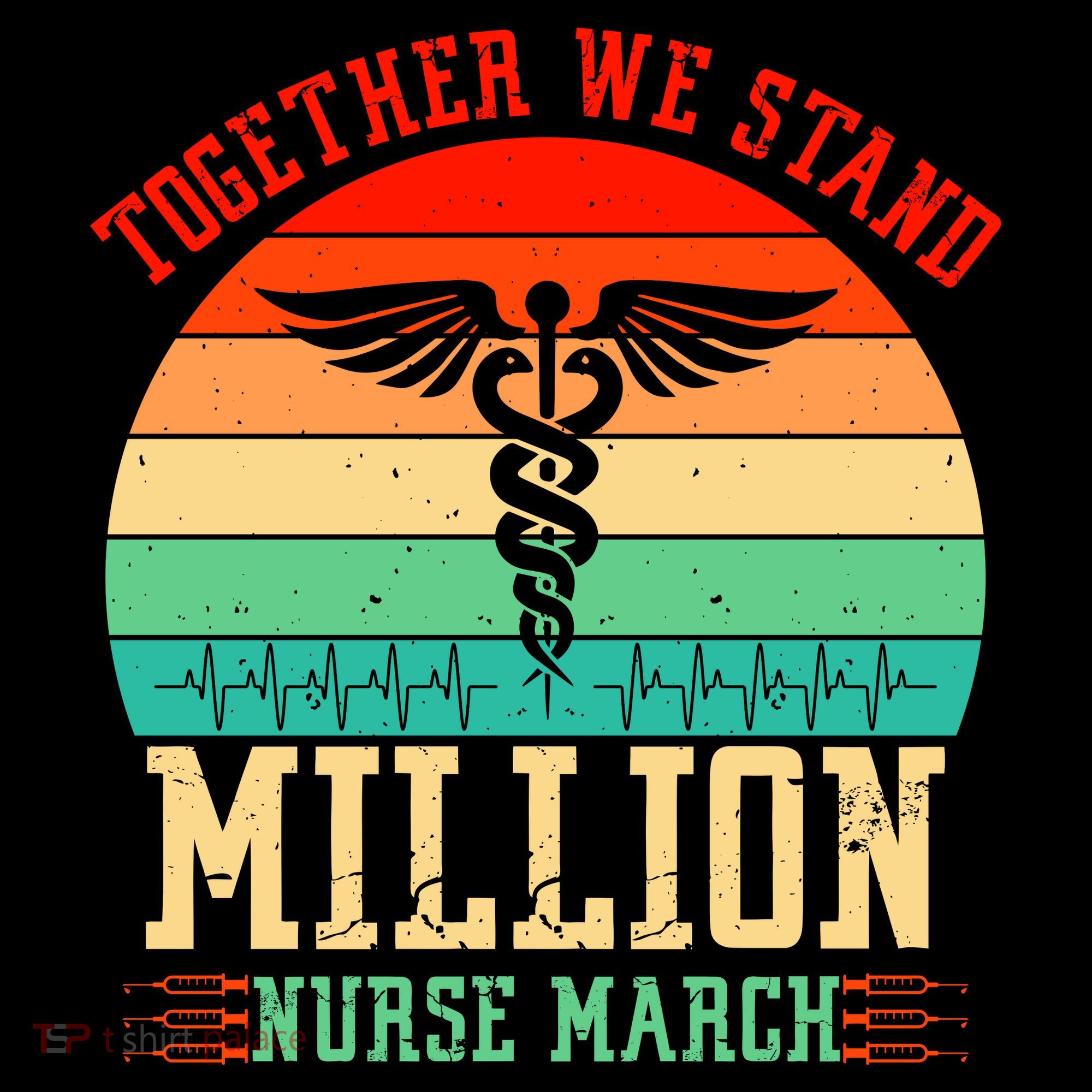 Together We Stand Million Nurse March Baby Bodysuit