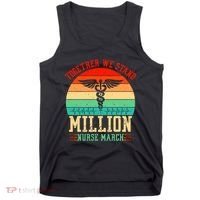 Together We Stand Million Nurse March Tank Top thumb 0