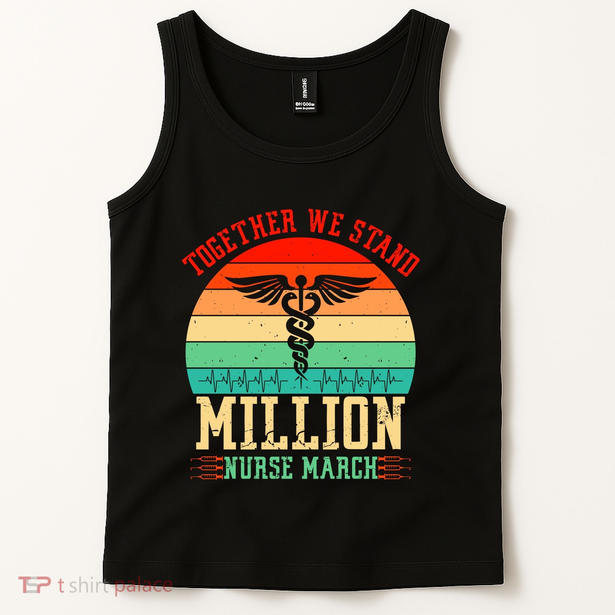 Together We Stand Million Nurse March Tank Top