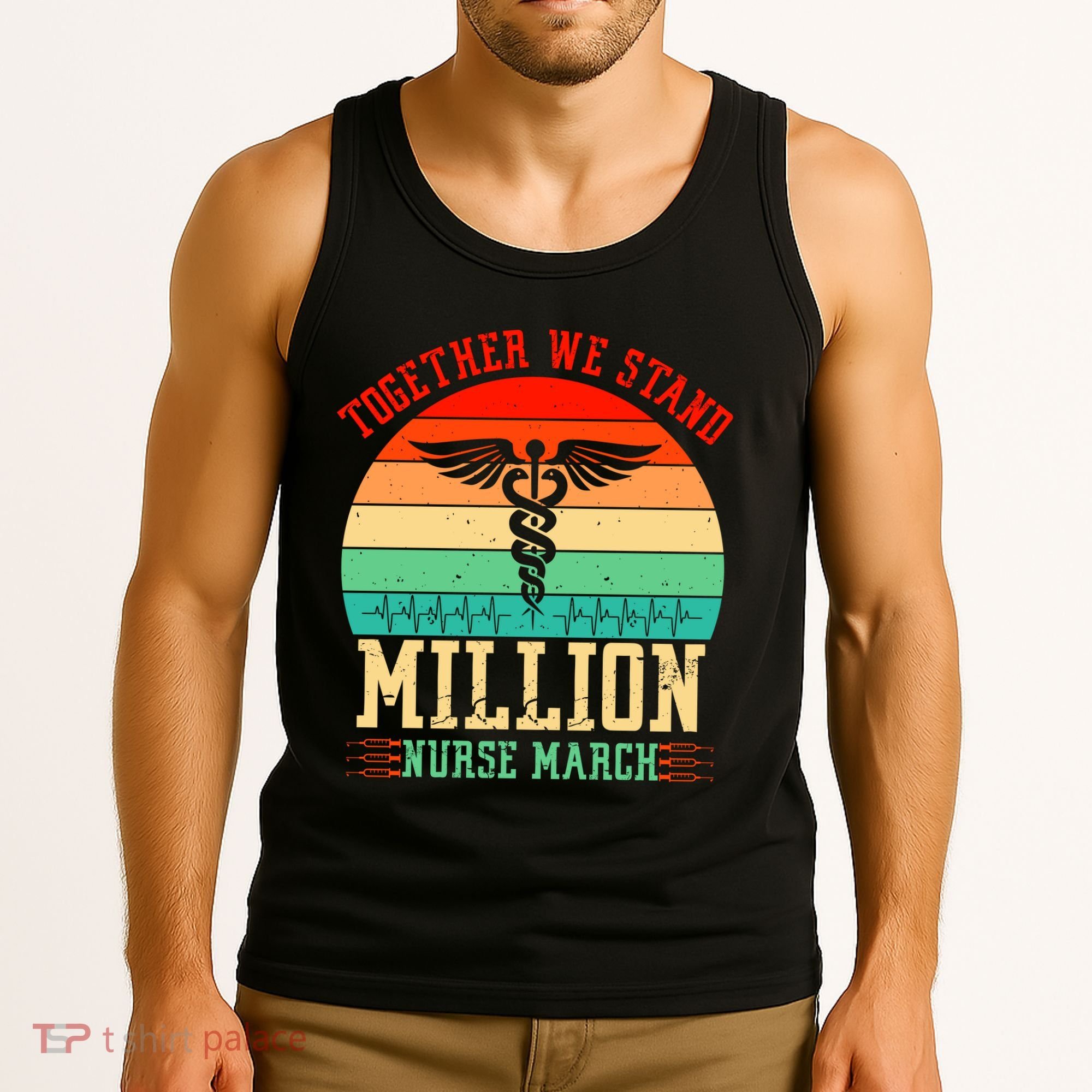 Together We Stand Million Nurse March Tank Top