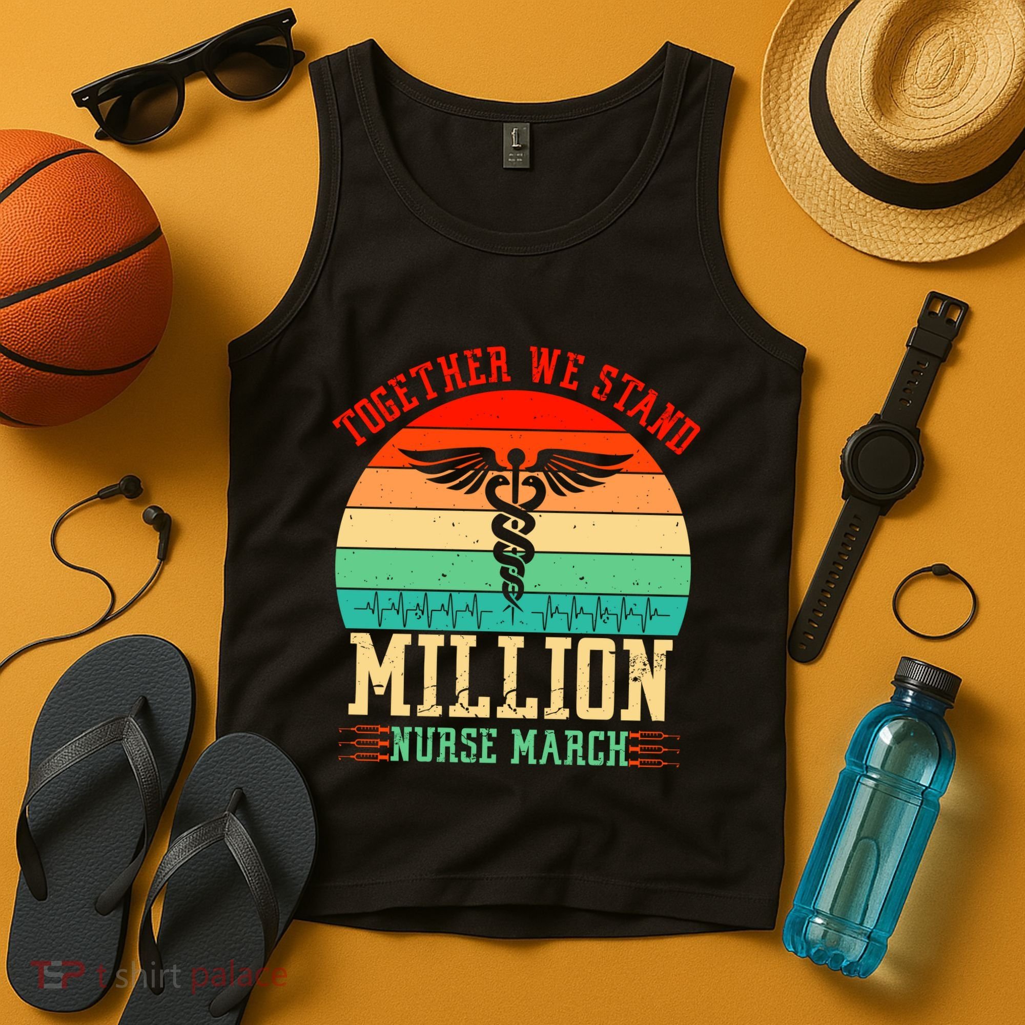 Together We Stand Million Nurse March Tank Top
