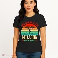 Together We Stand Million Nurse March Women's T-Shirt thumb 4