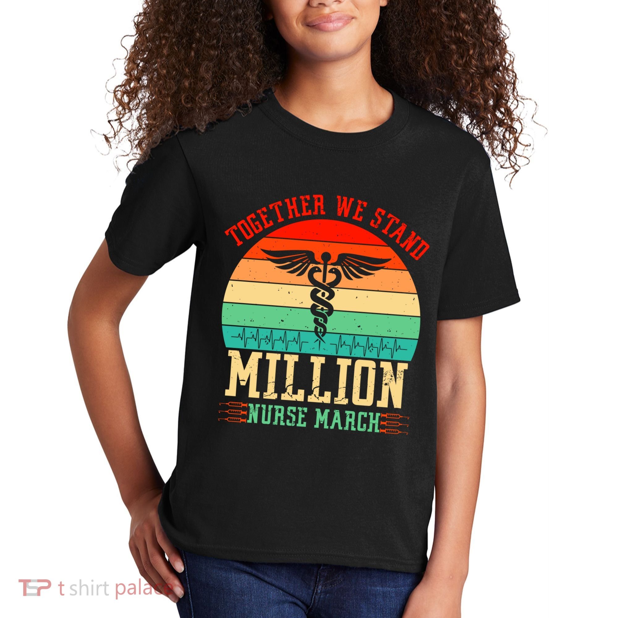 Together We Stand Million Nurse March Kids T-Shirt