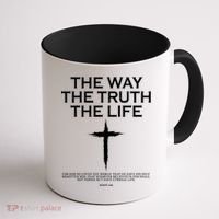 The Way The Truth The Life John 3:16 Front And Back Coffee Mug thumb 1