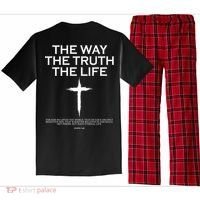 The Way The Truth The Life John 3:16 Front And Back Pajama Set thumb 1