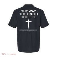 The Way The Truth The Life John 3:16 Front And Back Polo thumb 1