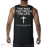 The Way The Truth The Life John 3:16 Front And Back Tank Top thumb 1