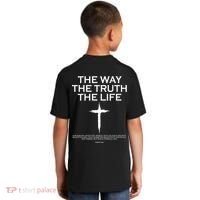 The Way The Truth The Life John 3:16 Front And Back Kids T-Shirt thumb 1
