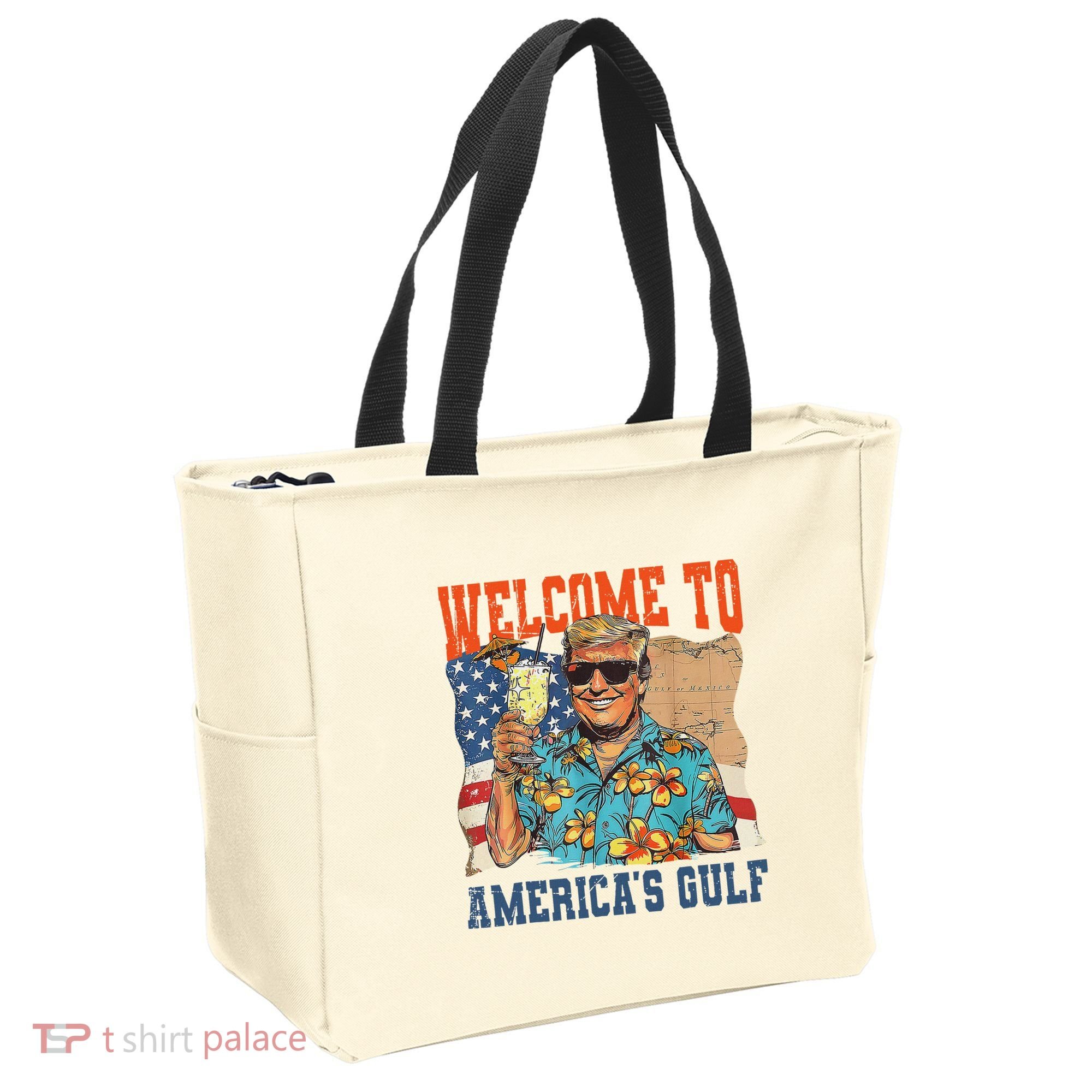 Trump Welcome To AmericaS Gulf Mexico Tote Bag