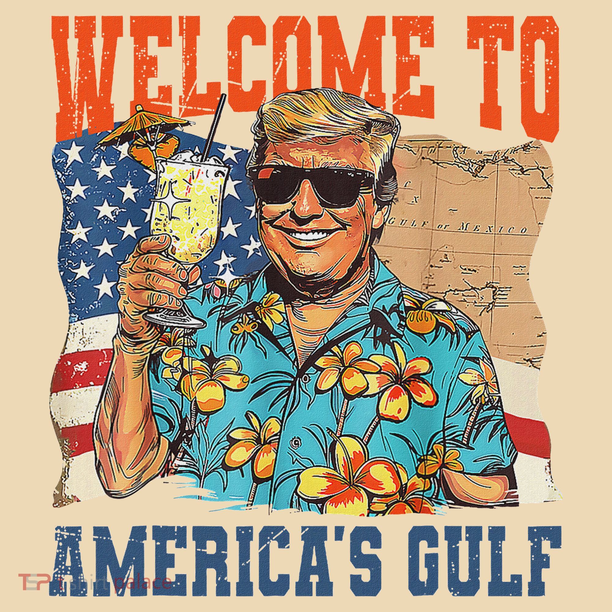 Trump Welcome To AmericaS Gulf Mexico Tote Bag