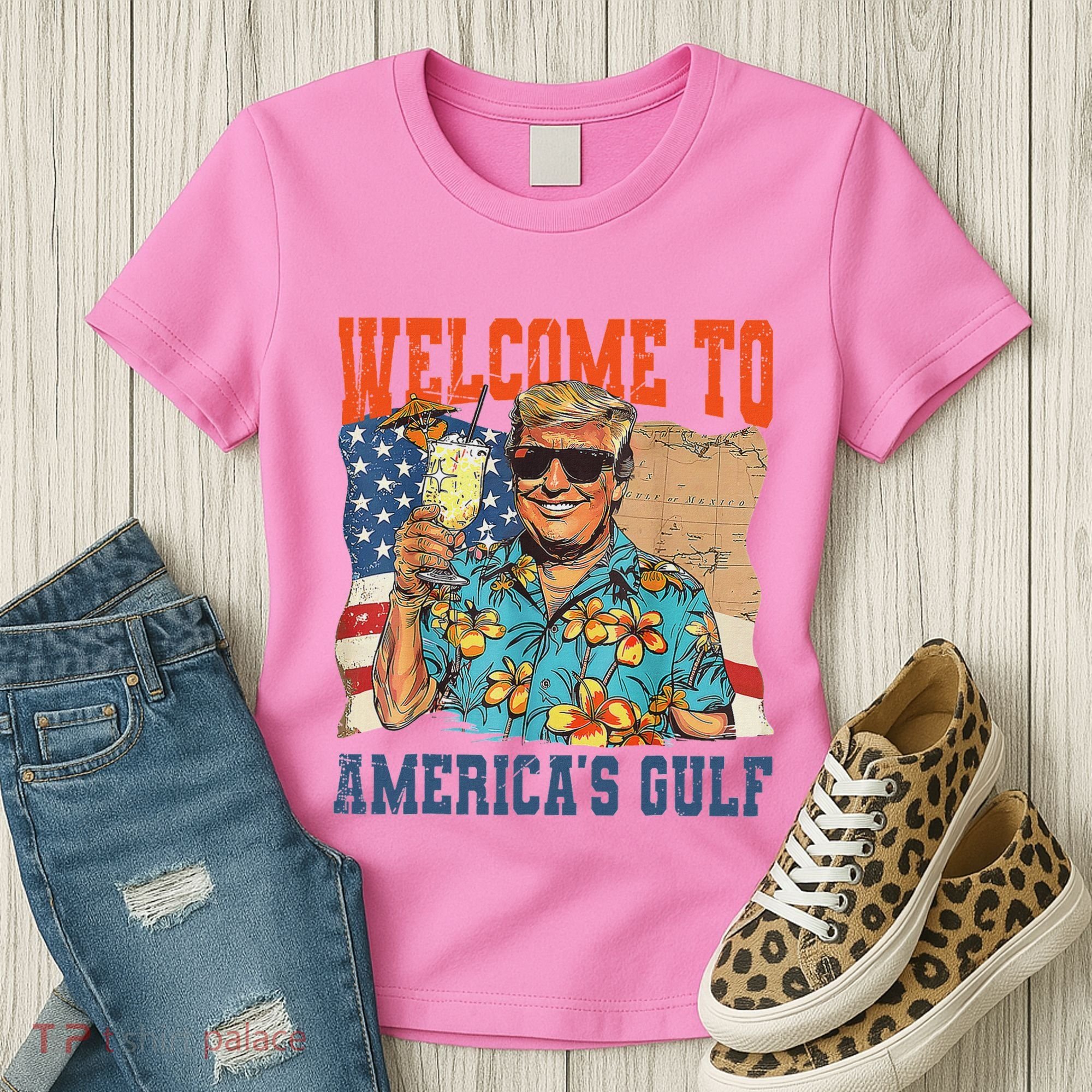 Trump Welcome To AmericaS Gulf Mexico Women's T-Shirt