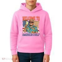 Trump Welcome To AmericaS Gulf Mexico Kids Hoodie thumb 4