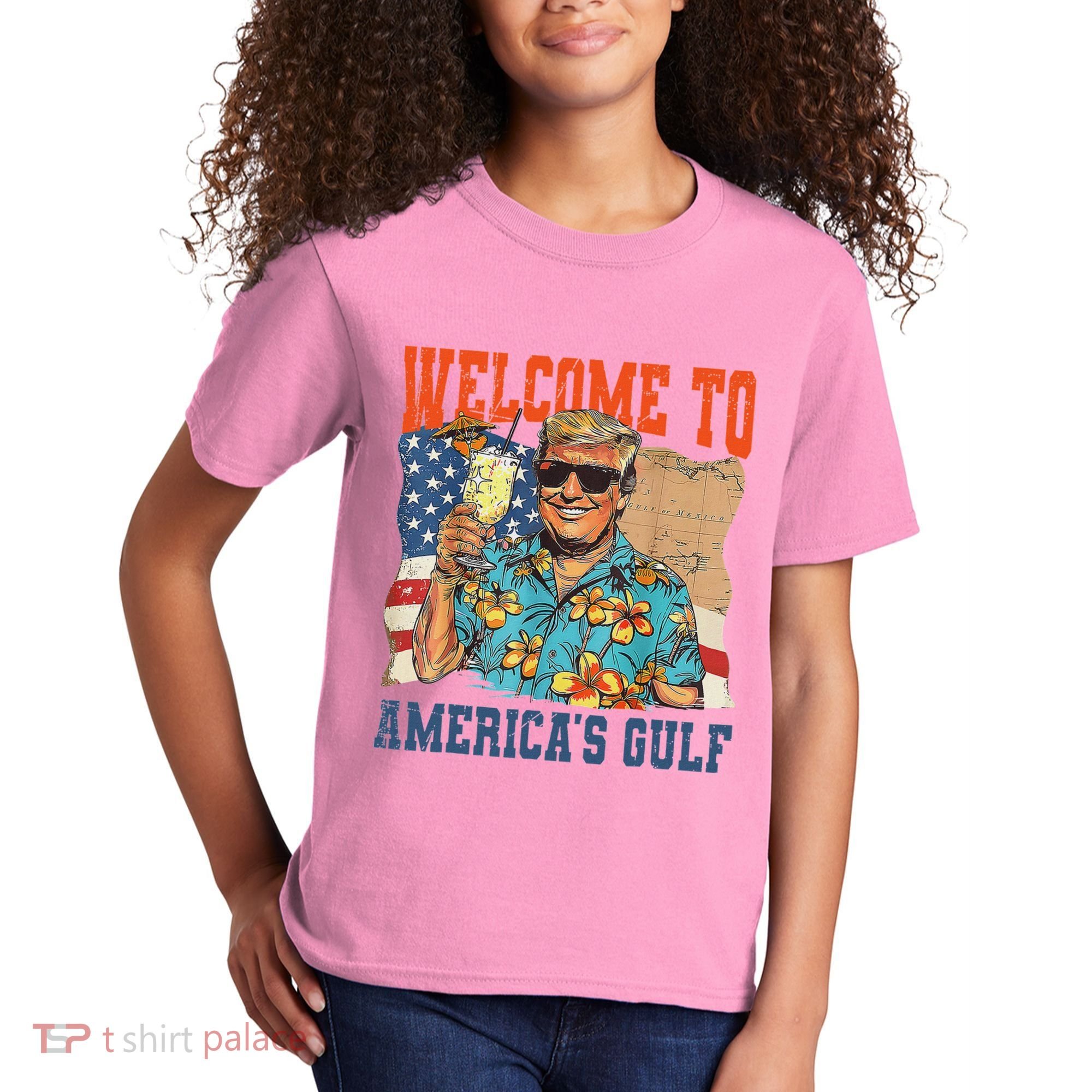 Trump Welcome To AmericaS Gulf Mexico Kids T-Shirt