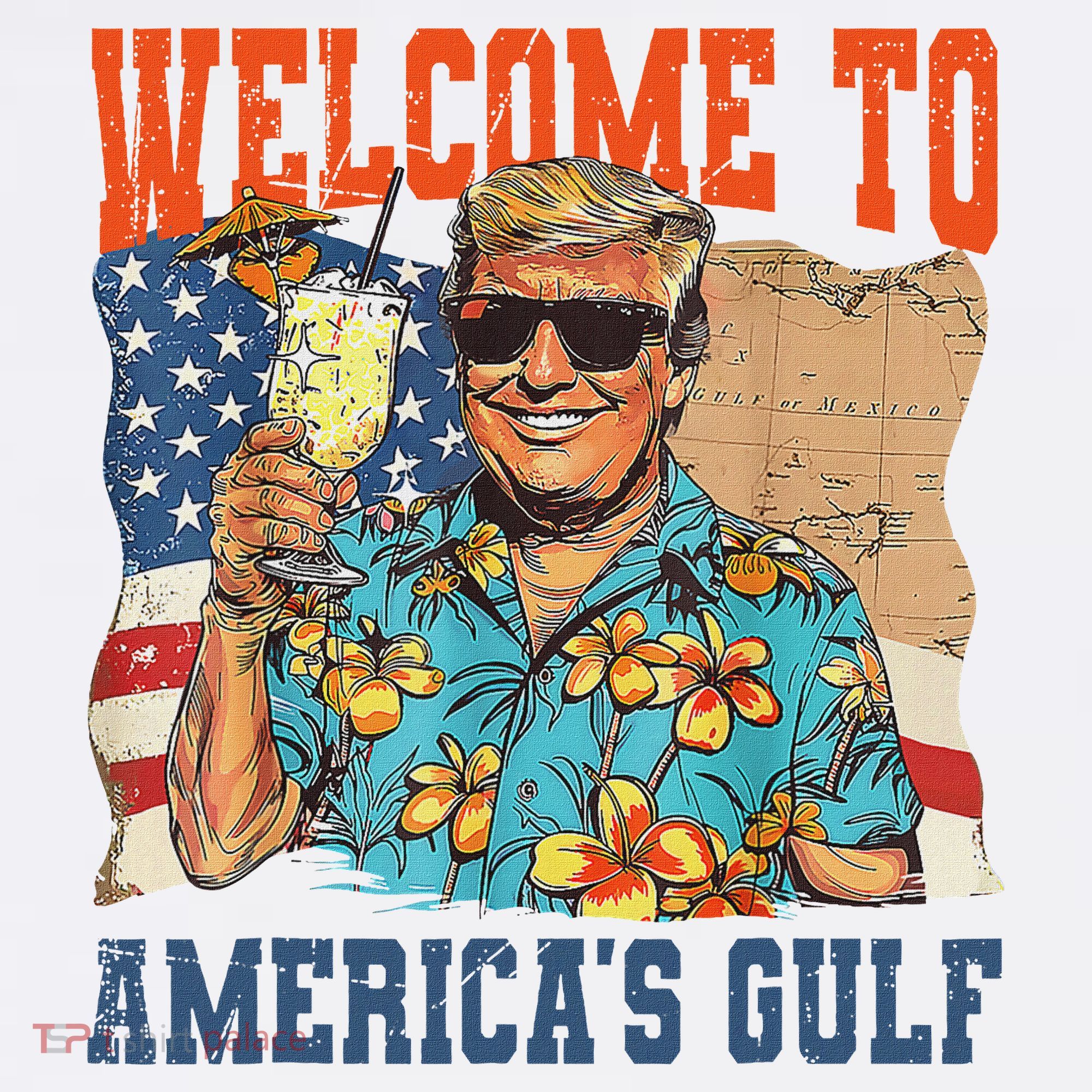 Trump Welcome To AmericaS Gulf Mexico Women's Hoodie