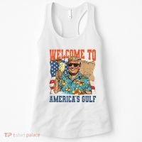 Trump Welcome To AmericaS Gulf Mexico Women's Tank Top thumb 0