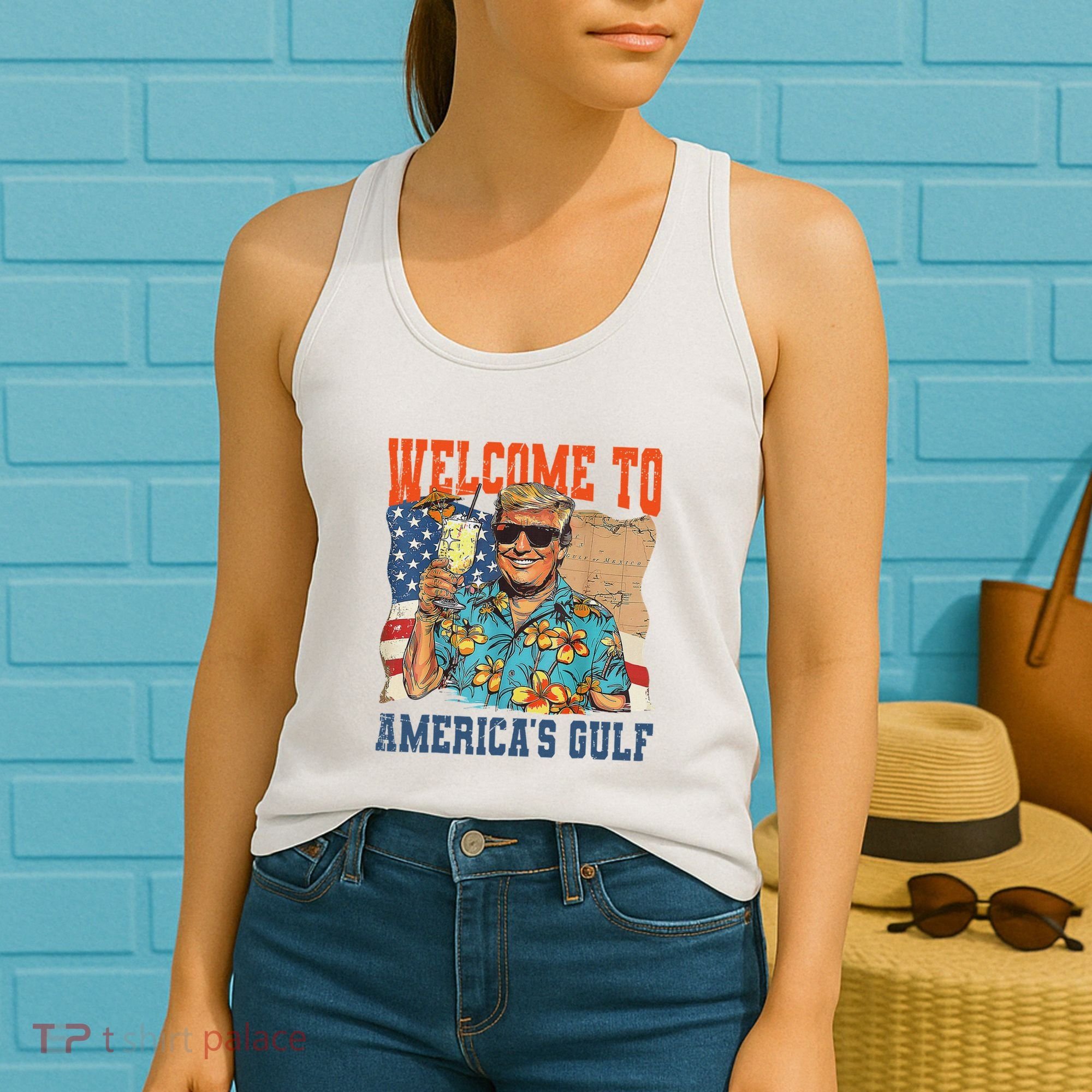 Trump Welcome To AmericaS Gulf Mexico Women's Tank Top