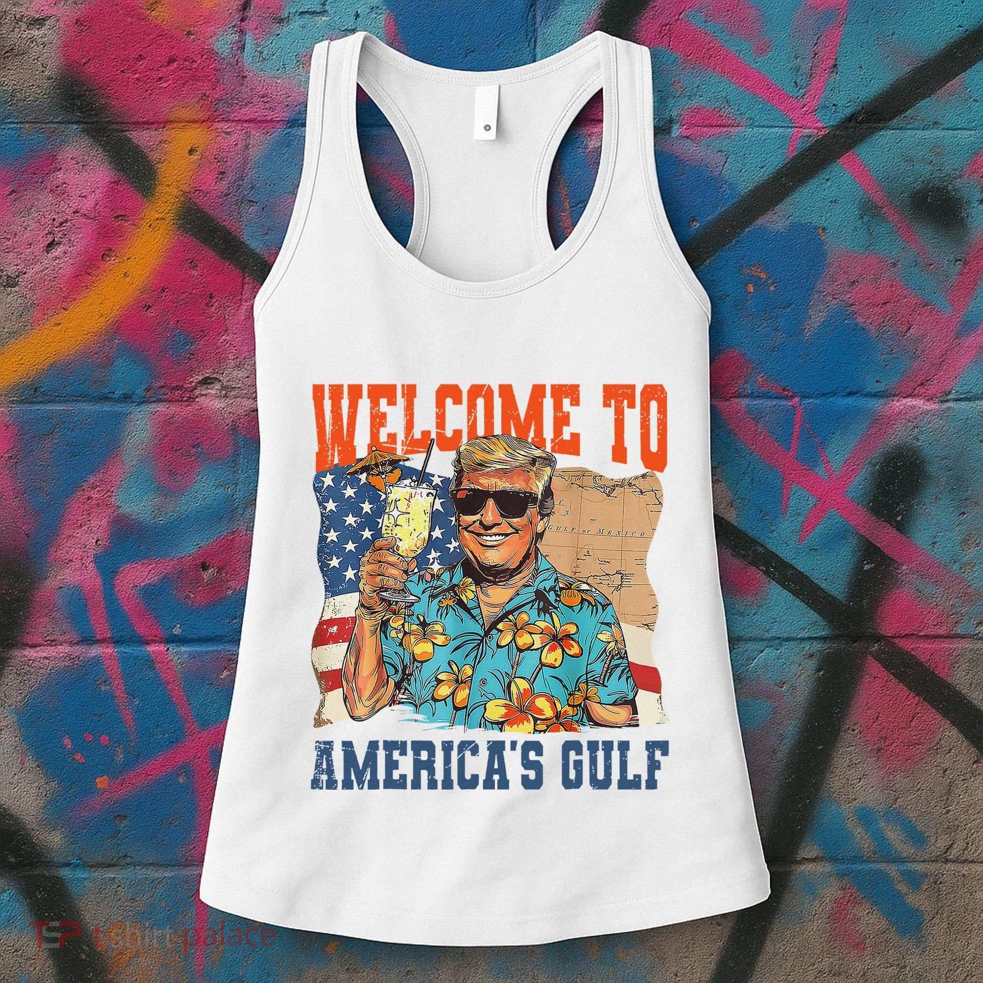 Trump Welcome To AmericaS Gulf Mexico Women's Tank Top