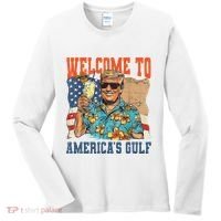 Trump Welcome To AmericaS Gulf Mexico Women's Long Sleeve Shirt thumb 0