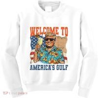 Trump Welcome To AmericaS Gulf Mexico Kids Sweatshirt thumb 0
