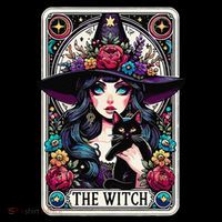 The Witch Tarot Card Halloween Gothic Witchy Vibes Black Cat Coffee Mug thumb 5