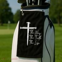 The Way The Truth The Life Golf Towel thumb 2